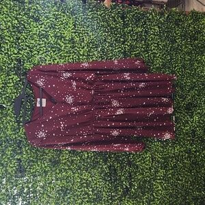 Wild Blue Sadie Robertson Red Heart Print Dress Medium